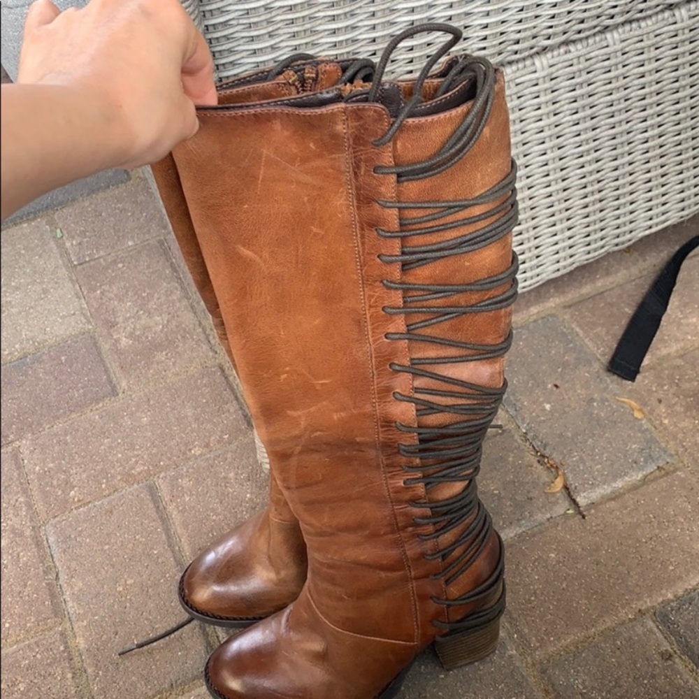 STEVE MADDEN TALL HEEL BOOTS